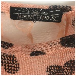Almost Famous Sweaters - Almost Famous Heart Sweater Lace Back Panel Almost Famous Sweaters - Almost Famous Heart Sweater Lace Back Panel